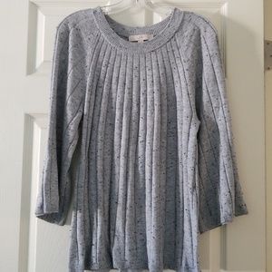 Speckled swing 3/4 sleeve top